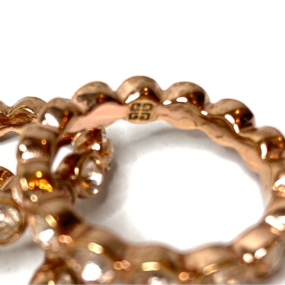 GIVENCHY Rose Gold Stackable Set of 3 Rings - Picture 7 of 8